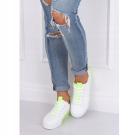 Zapatillas de mujer blancas y verdes A88-23 Verde blanco 2 Zapatillas de mujer blancas y verdes A88-23 Verde blanco 2