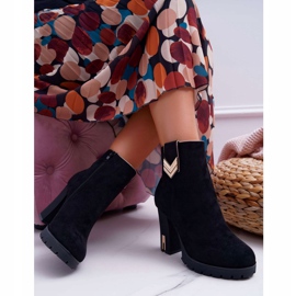 FE1 Botas De Mujer En El Tacón Gamuza Caliente M319 Negro Midway 6