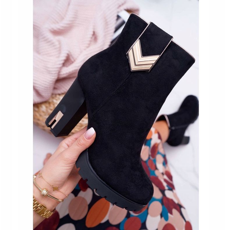 FE1 Botas De Mujer En El Tacón Gamuza Caliente M319 Negro Midway 1 FE1 Botas De Mujer En El Tacón Gamuza Caliente M319 Negro Midway 1