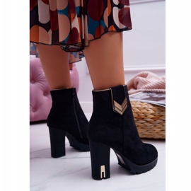 FE1 Botas De Mujer En El Tacón Gamuza Caliente M319 Negro Midway 4
