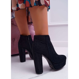 ADY Botas de Mujer con Tacón y Plataforma Ante Negro Celinne 6