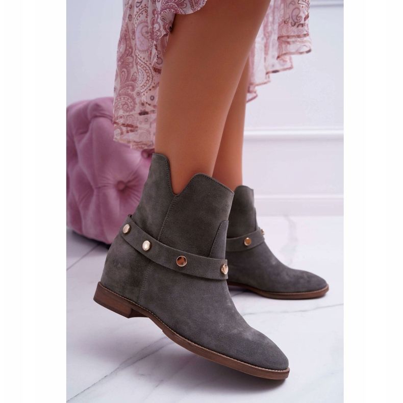 Botas de Mujer Laura Messi 1890 Ante Piel Oliva Darmah multicolor verde 1