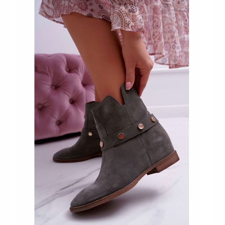 Botas de Mujer Laura Messi 1890 Ante Piel Oliva Darmah multicolor verde 2