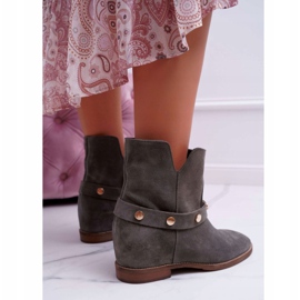 Botas de Mujer Laura Messi 1890 Ante Piel Oliva Darmah multicolor verde 3