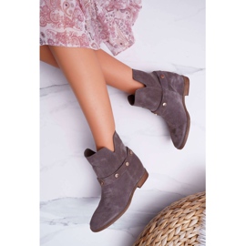 Botas de Mujer Laura Messi 1890 Suede Leather Gris Darmah 4