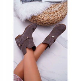 Botas de Mujer Laura Messi 1890 Suede Leather Gris Darmah 5