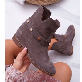Botas de Mujer Laura Messi 1890 Suede Leather Gris Darmah 6