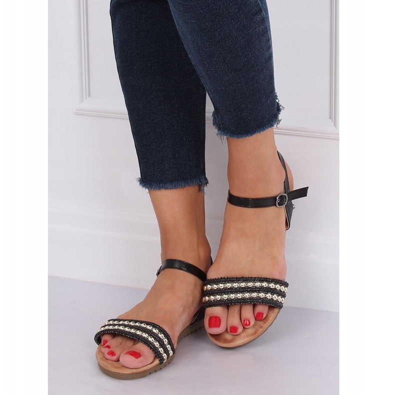 Sandalias de mujer negras HT-68 Black negro 1 Sandalias de mujer negras HT-68 Black negro 1