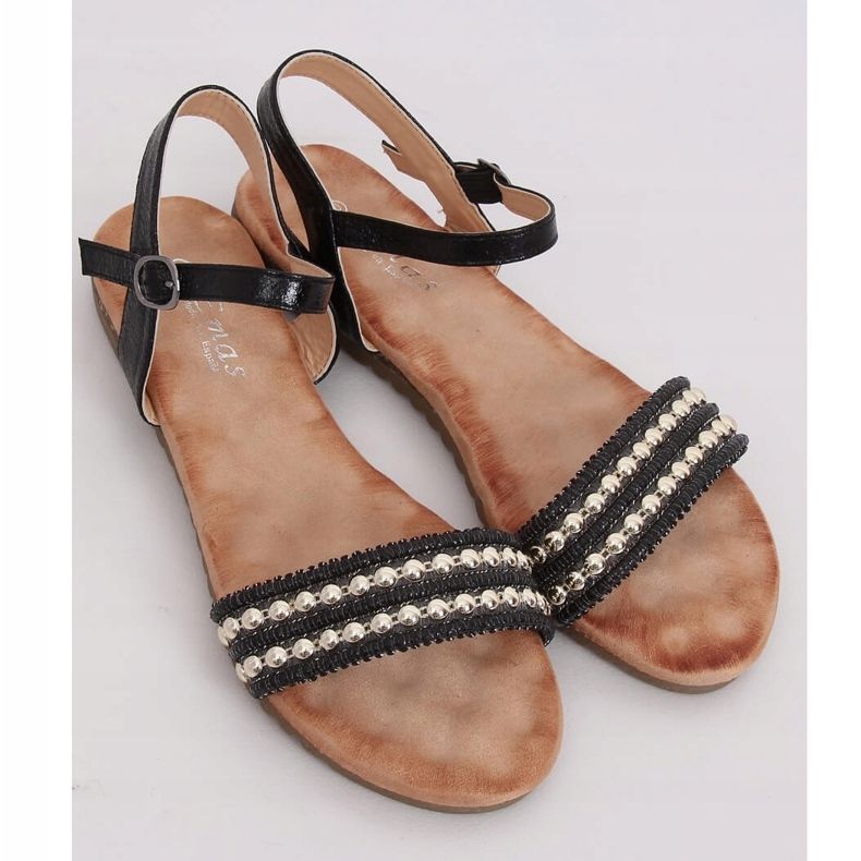 Sandalias de mujer negras HT-68 Black negro 2 Sandalias de mujer negras HT-68 Black negro 2