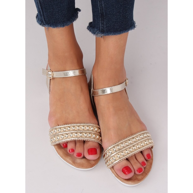 Sandalias mujer oro HT-68 Gold dorado 1