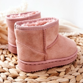 Botas de nieve para niños cálidos para jóvenes Pink Gooby rosado rosado 1