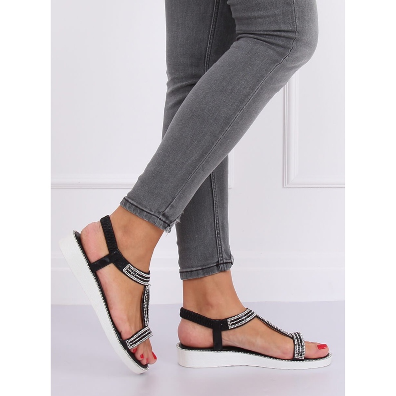 Sandalias negras de mujer 127-89 Negro 1