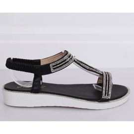 Sandalias negras de mujer 127-89 Negro 2
