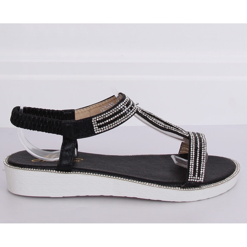 Sandalias negras de mujer 127-89 Negro 2