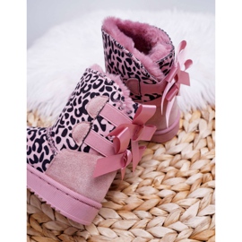 FRROCK Botas de nieve para niños con piel Rosa Fiona rosado 3