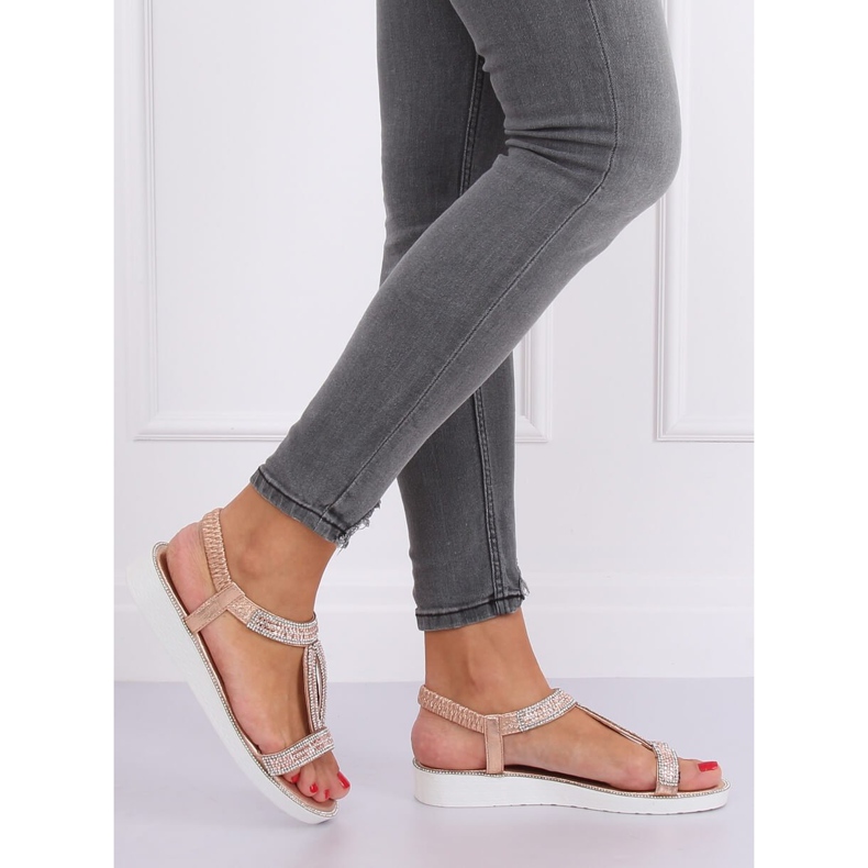 Sandalias de mujer Champagne 127-89 Champagne rosa 1