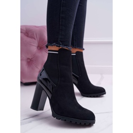 FRERY Botas de mujer con tacón Suede Black Fenem negro 1 FRERY Botas de mujer con tacón Suede Black Fenem negro 1