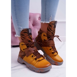 Botas Mujer Piel Maciejka Amarillo 04218 marrón 1