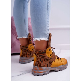 Botas Mujer Piel Maciejka Amarillo 04218 marrón 3