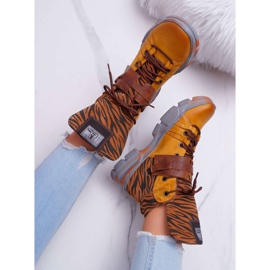 Botas Mujer Piel Maciejka Amarillo 04218 marrón 5
