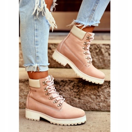 Botas de Mujer Trappers Big Star Pastel Pink EE274034 rosa 1