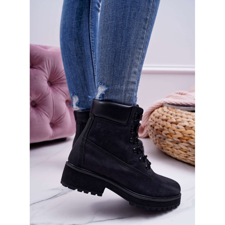 Botas de Mujer Trappers Big Star Black EE274033 negro 2
