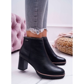 Botas De Mujer Con Tacón Alto De Cuero Big Star Negras BB274618 negro 2