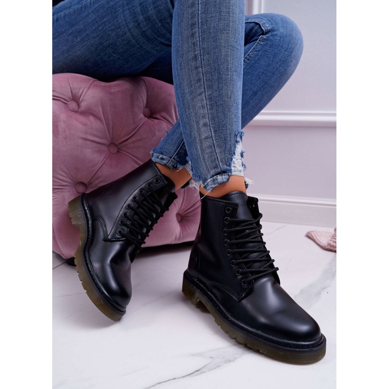 Botas de Mujer Trappers Boots Big Star Leather Negras EE274001 negro 1 Botas de Mujer Trappers Boots Big Star Leather Negras EE274001 negro 1