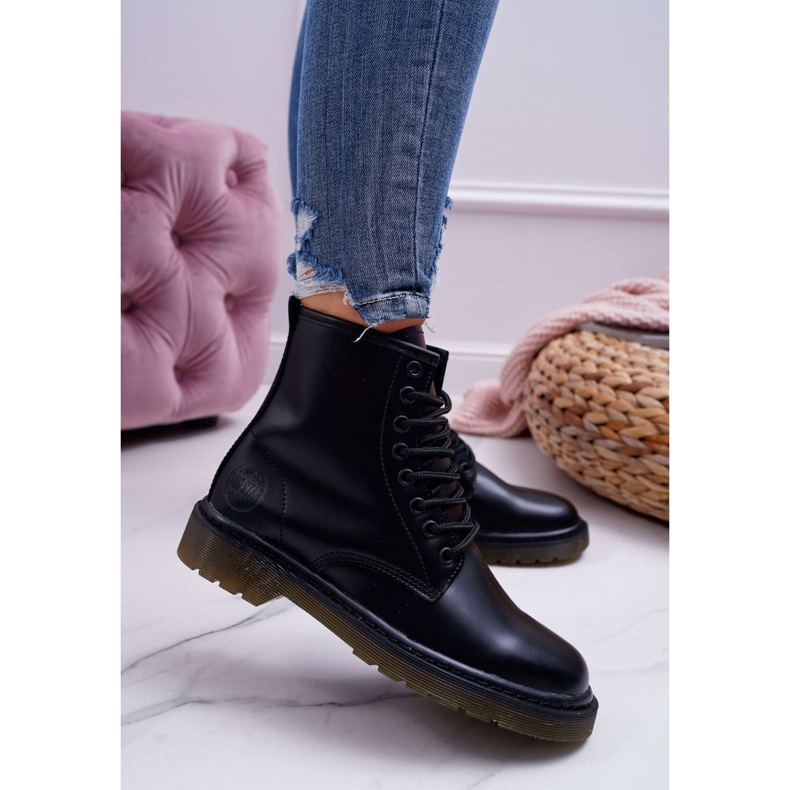 Botas de Mujer Trappers Boots Big Star Leather Negras EE274001 negro 2 Botas de Mujer Trappers Boots Big Star Leather Negras EE274001 negro 2