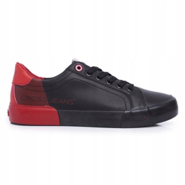 Zapatillas de Hombre Cross Jeans Negras EE1R4046C negro rojo 1 Zapatillas de Hombre Cross Jeans Negras EE1R4046C negro rojo 1