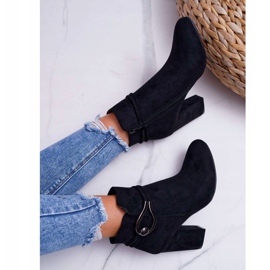 Botas De Mujer Con Tacón Alto Ante Tola S.Barski negro 5