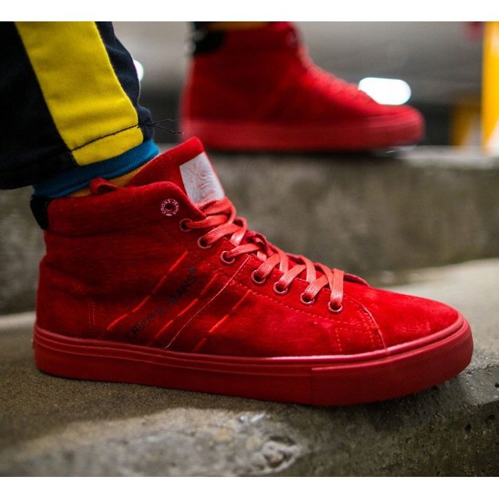 Zapatillas Hombre High Cross Jeans Cuero Ante Rojo EE1R4055C 1