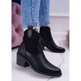 S.Barski Botas de vaquero negras para mujer Barski 30-20 negro 2