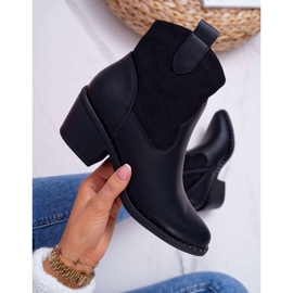 S.Barski Botas de vaquero negras para mujer Barski 30-20 negro 5