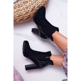Botas De Mujer Con Tacón Alto Negro Mondego 3
