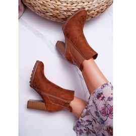 Botas De Mujer Con Tacón Alto Camel Mondego marrón 3