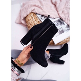FE1 Botas De Mujer Con Tacón Alto Negro Domeno 7