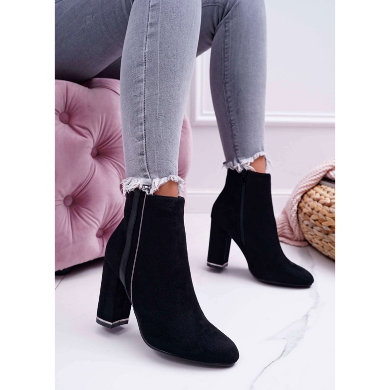 FE1 Botas De Mujer Con Tacón Alto Negro Domeno 1 FE1 Botas De Mujer Con Tacón Alto Negro Domeno 1