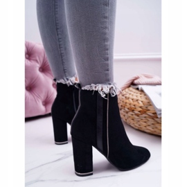 FE1 Botas De Mujer Con Tacón Alto Negro Domeno 3