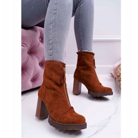 FE1 Botas de mujer con tacón Camel Frann marrón 1 FE1 Botas de mujer con tacón Camel Frann marrón 1