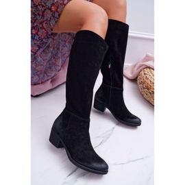 Botas de Mujer Laura Messi 2071 Cuero Ante Negro This Love 1
