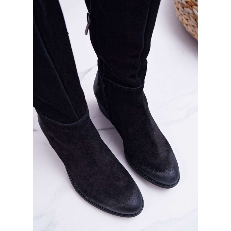 Botas de Mujer Laura Messi 2071 Cuero Ante Negro This Love 2