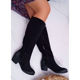 Botas de Mujer Laura Messi 2071 Cuero Ante Negro This Love 6
