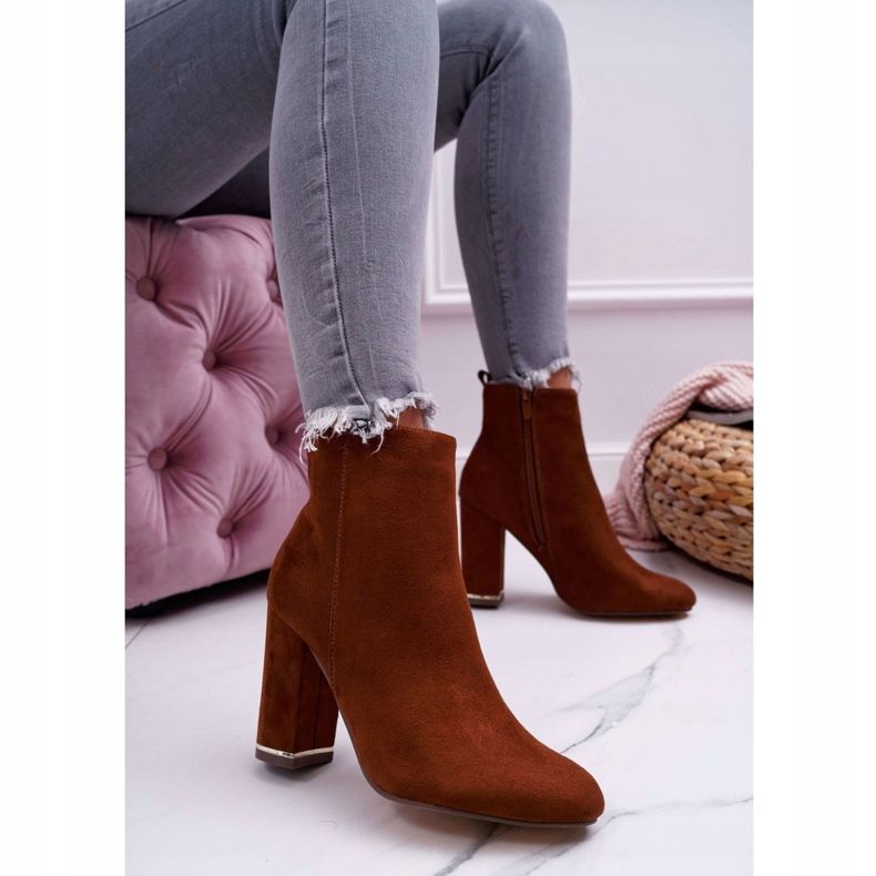 Botas De Mujer Con Tacón Alto Camel Sadie marrón 1