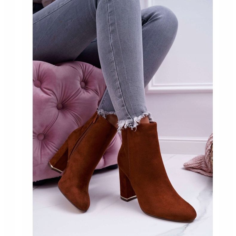 Botas De Mujer Con Tacón Alto Camel Sadie marrón 2