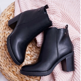 Ideal Botas De Mujer Con Tacón Alto Negro Serrena 5