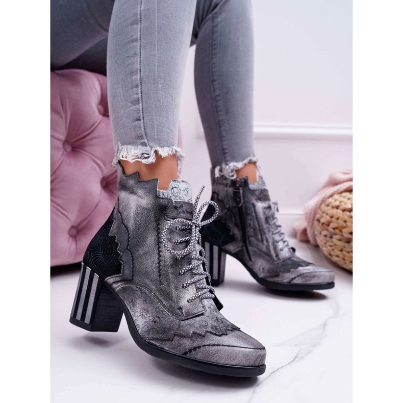 Botas Mujer Piel Maciejka Gris 03190 1