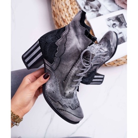 Botas Mujer Piel Maciejka Gris 03190 7