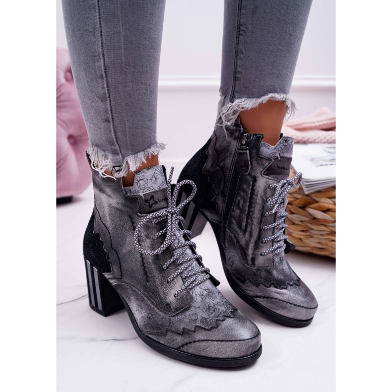 Botas Mujer Piel Maciejka Gris 03190 2