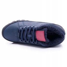 Zapatos Trekking Para Hombre Altos Al Aire Libre Azul Marino Noriginals rojo 3